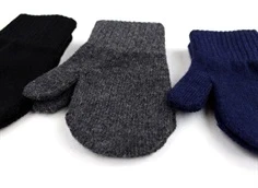 Mikk-line bluenights/antrazite/black strikvanter uld/syntet (3-pak)